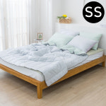 해피니 파르페 리플 순면 여름 이불 패드세트 퀸 Q 패드 카키 이불 멜론