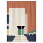 루비코코 일상생활 가리개커튼 슬라이스 빌딩 70 x 120 cm