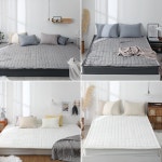 아르지오 아르지오 포근하고 부드러운 겨울 극세사 패드 패밀리사이즈 매트리스 침대 패드