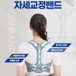 잔솔 자세교정밴드 어깨 굽은등 바른자세 교정기 체형