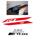 리어 테일 페어링 스티커 뒷좌석 라인 할로우 야마하 YZFR1 YZF-R1 R1M 용 전체 로고 21 YZF1000