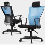 PC방 컴퓨터용 목받침 메쉬 S등받이 사무용의자 서재