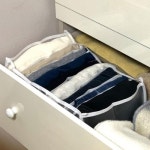 바지정리함 메쉬 서랍 칸막이 옷정리트레이 9칸 중형 서랍칸막이 옷정리함 티셔츠정리함