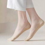 안벗겨지는 여성용 베이직 누드 페이크 삭스 덧신