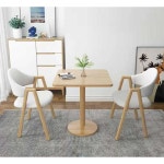 식탁 가정용 접이식식탁 라운지 호텔 세트 실버에 의자 하나를 더하면 사각