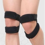 등산 러닝 헬스 무릎 압박 밴드 실리콘 충격흡수 패드