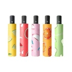 3단 자동 암막 우산 UV차단 가방 핸드백 양산 주황