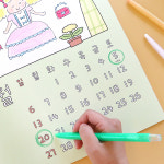 인디고 2025 내가 그리는 그림 달력 어린이 드로잉 벽걸이 캘린더