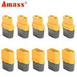 10 x Amass XT30 총알 커넥터 RC Quadcopter FPV 레이싱 드론 Lipo 배터리 용 플러그