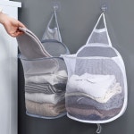 세탁바구니 원룸 신혼 빨래통 빨래 바구니 벽부착 매직후크1P