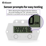 8 자리 전자 디지털 카운터 자동 유도 전자기 센서 배터리가없는 고주파 펀치 카운터