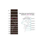 Jockomo 싱글 로즈 기타에 붙이다 인레이스티커-
