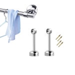 행거 옷봉 파이프 소켓 커튼봉 홀더 천장 2개입