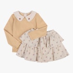 밀리밤 밀리 플라워 캉캉 상하 세트 MLMS24W6G