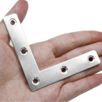 스테인레스 스틸 코너 브래킷 압출 플레이트 패스너 L T 12Pcs 연결 헤비 듀티 플랫 앵글 브레이스