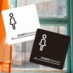 WOMEN Restroom 좌측 부착형 소형안내판