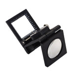금속 접이식 광학 돋보기 데스크탑 측정 도구 LED 조명 체중계 10X 1PC