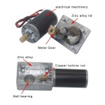 터보 웜 인코더 마이크로 DC 감속 모터 자동 잠금 속도 제어 소형 모터 5840-31ZY 12V24V