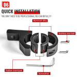 오토바이 스포트라이트 오토바이 LED 헤드 라이트 클램프 브래킷 튜브 클램프 마운트 키트 또는 안개등 마운트 오토바이 액세서리