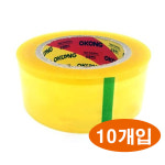 오공 투명 대용량 100m 박스테이프 10개