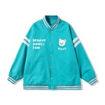 아울스 남성용 아웃도어 포인트 라인 큐트 베어 루즈핏 자켓 M G6291