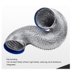 4 층 암호화 알루미늄 호일 환기 파이프 상업용 호텔 농장 병원용 가능한 튜브 1 5m