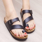 엄지 고리 쪼리 버클 샌들 슬리퍼 여름 데일리 신발