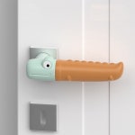 동물친구 실리콘 문손잡이 커버 2p 악어 안전 문고리