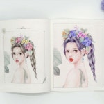 핑크풋 컬러링북 그림 색칠 어린이 미술놀이 소녀