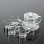 디어 내열유리 다기 차판세트 4인 찻잔세트