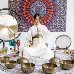 싱잉볼 명상 마음챙김 티베트 사운드 볼 핸드헬드 기도 노래 분리가능 요가 음악 타악기