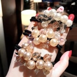 포니테일 크리스탈 진주헤어끈 3개세트