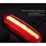 USB 충전식 자전거 후미등 LED 경고 IPX6 방수 헬멧