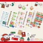 영인터내셔널 폴럽 일러스트작가와 함께 메리크리스마스 컬러네임스티커 혼합형 16 XMAS 메리웨더 01 샘플글꼴