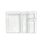 투명 책상 서랍 정리함 문구 사각 소품 수납함 대