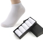 남성 발목양말 5켤레 흰색 스니커즈 남자양말