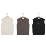 지스튜디오 3종세트 V넥 니트 베스트탑