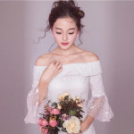 아트박스 파티복닷컴 머메이드 오픈숄더 드레스 p072