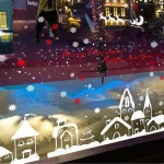 크리스마스 데코 인테리어 스티커 마을2