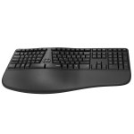 퓨전에프앤씨 아이노트 NK907RB 인체공학 무선 키보드 블랙