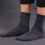 남성양말 중목 무지 중목 발목 양말 다크그레이