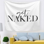 TJNMU 태피스트리 침실 기숙사 욕실 벽걸이 장식 거실 Get Naked 99 4 X 69