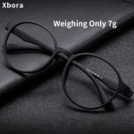 안경테 Xbora 남성 TR90 유연한 프레임 초경량 레트로 라운드 광학