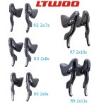 호환 LTWOO R2 R3 R5 R7 R9 14 16 18 20 22 속도 도로 자전거 시프터 레버 브레이크 시마노 변속기와 호환