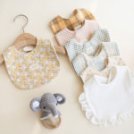 주식회사 앙앙 코끼리 빕 기프트박스 우드뜨개딸랑이 턱받이 1개 여아 쇼핑백추가 1매