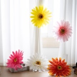 플라워트리 플라워트리 거베라 조화 꽃 커튼 집게 타이백 자이언트 플라워 인테리어 실내 장식 소품 고정 홀더 선물 꾸미기