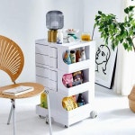 무디트롤리 360도 이동식 네모 트롤리 회전서랍 회전카트 B22 B34