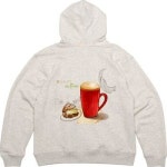 기모후드집업 뒷면 아메리카노 카페 A 디자인 남자기모후드집업