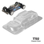 110 RC PC 폴리카보네이트 섀시 커버 본체 먼지 커버 ESC 모터 드라이브 샤프트 보호 TAMIYA TT02 에 적합