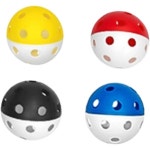 4Pcs 플로어볼 유니호키볼 휴대용 26홀 경기용 장비 게임 플레이어 체육관 연습 4 Color Bottom